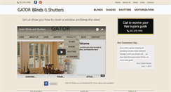Desktop Screenshot of gatorblindsandshutters.com